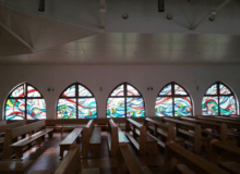 okienne witraże w kościele